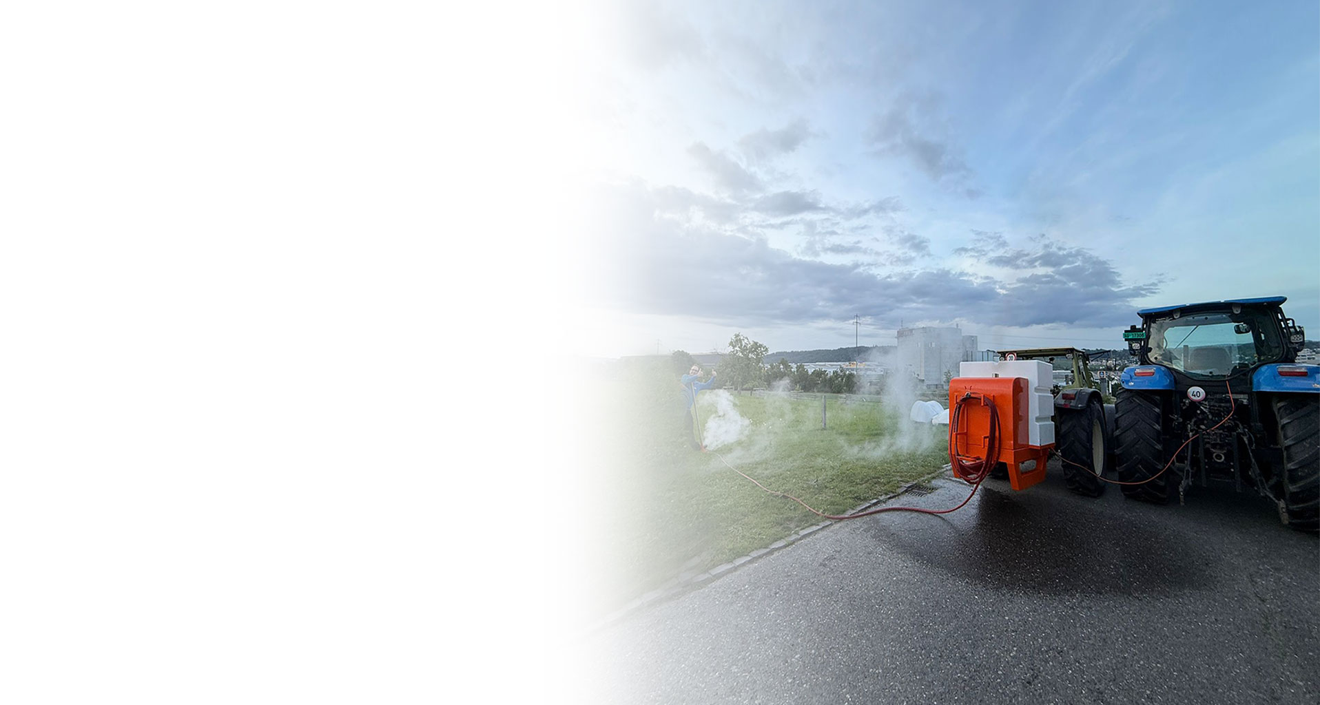 Dampfgerät Fritz – Chemiefreie Unkrautbekämpfung für Traktoren | Häfliger