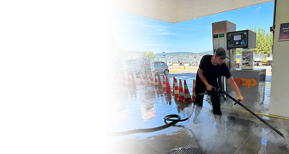 Kaugummientfernung & Ölreinigung Schweiz – Rückstandsfrei & ohne Chemie | Häfliger